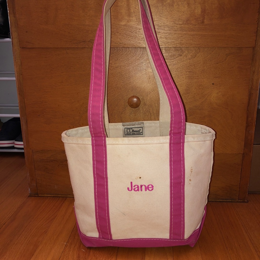 L.L. Bean Boat and Tote Small w/ Long Handles